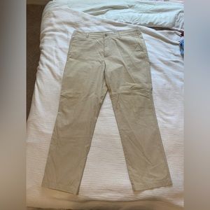 Peter Millar tan khakis.